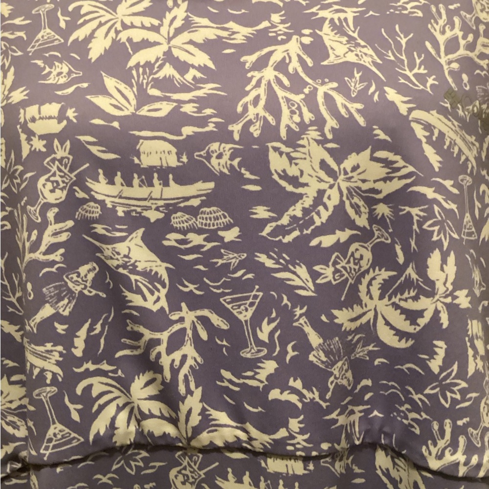 Columbia Women's Lavender Floral Scoop Neck Midi Dress. C35 - Picture 4 of 6
